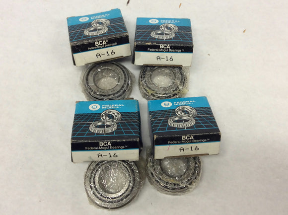 Federal Mogul A-16 Bearing/Bearings Lot of 4