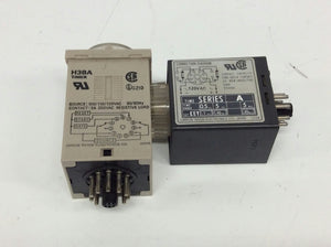 Omron Lot of 2 H3BA H3M Timers 120VAC