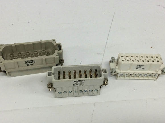 Epic Wather Lot of 3 Male Female Connectors H-D 40S H-A 16 BS 700-216