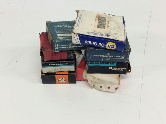 Timken Federal Mogul Napa Lot of 8 Bearings Oil Seal Nut