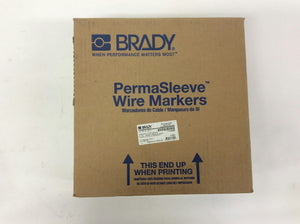 Brady HX-187-2-WT-2 PermaSleeve Wire Markers