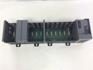 Allen Bradley 1746-P2 SLC 500 Ser. C Power Supply w/ 1746-A13 Ser. B Slot Rack