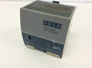 Sola SDN 10-24-100 Rail Mount Power Supply 24VDC 10A