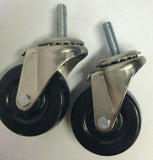 Everbilt 837440 Light Duty 2" Threaded Stem Casters (2-pack)