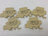Wiedmuller DK5R EA73007 250VAC 4A 24/48VDC 8 Relay Terminal Blocks Lot of 5