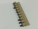 Wiedmuller 1052260000 Terminal Block Jumper 10 way 8mm WQV 6/10 Lot of 7