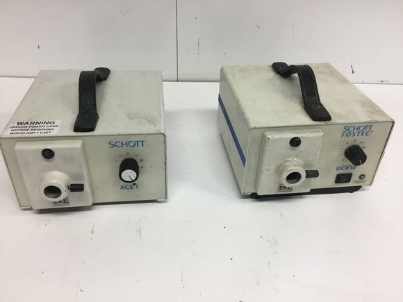 Schott ACE I and DCR III Light source