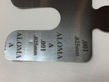Aloma Shims assorted Size A2 pack 26 pcs .001 .025mm-.126 3.20mm