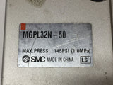 SMC MGPL32N-50 Compact Guide Cylinder 145 PSI