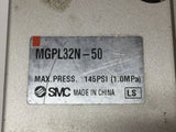 SMC MGPL32N-50 Compact Guide Cylinder 145 PSI
