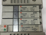 SMC VQ1200N-51/VVQ1000-10A-1 Set of 3 Valves 1 VQ1200N-5 Blanking Plate