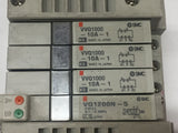 SMC VQ1200N-51/VVQ1000-10A-1 Set of 3 Valves 1 VQ1200N-5 Blanking Plate