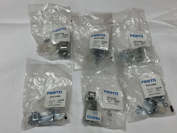 FESTO HFOE-D-MINI Lot of 6 Packages of 2 (12 total) 159638 Mounting Brackets