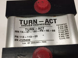 TURN-ACT TA-87-180-PN-SE-SS Pneumatic Rotary Actuator