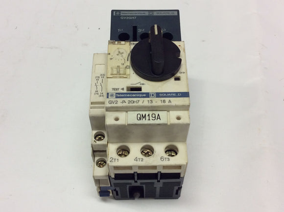 Telemecanique GV2-P20H7 With GV2GH7 & GVAN20 Motor Starter
