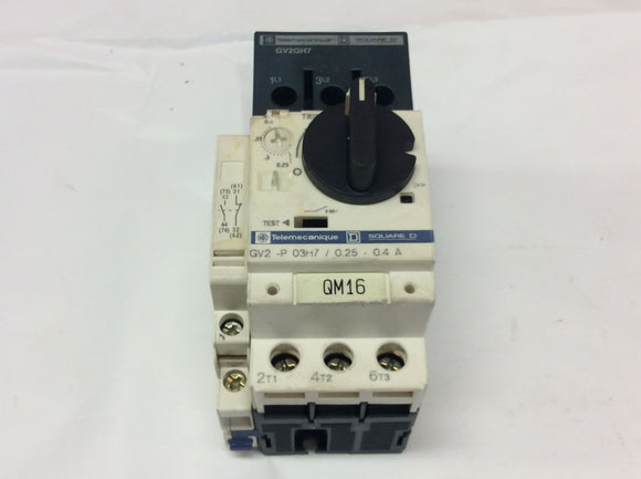 Telemecanique GV2-P03H7 With GV2GH7 & GVAN11 Motor Starter