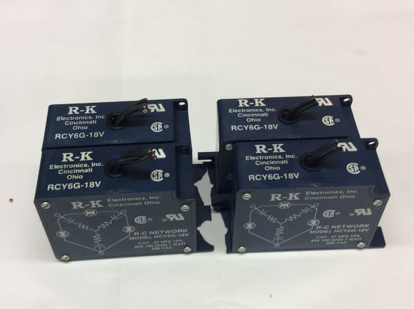 R-K RCY6G-18V Lot of 4 Network Suppressor