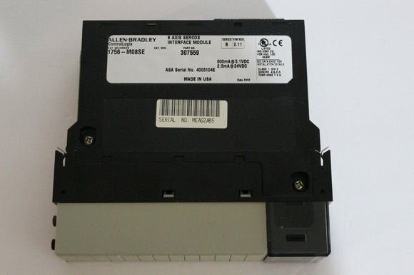 Allen Bradley 1756-M08SE Ser:B FRN:2.11 ControlLogix 8 Axis Sercos Interface