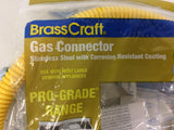 Brass Craft CSSC64TE-48 X5 1/2 in. MIP x 48 in. Stainless Steel Gas Connector