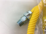 Brass Craft CSSC64TE-48 X5 1/2 in. MIP x 48 in. Stainless Steel Gas Connector