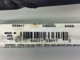 Precision 033617 Masonry Reg HLX Carbide Tipped Black Oxide D888SO 3/4X6