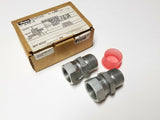 Lot of 2 Parker 16 F6X-S Triplelok-S ST THD Straight Swivel NPTF Hydraulic Fitti