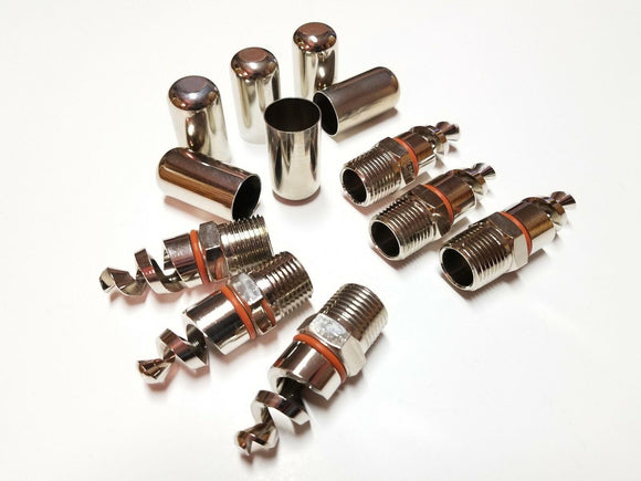 PYRO-CHEM NDCU Spiral Nozzle w/Cap Model N-DCU-CP Lot of 6