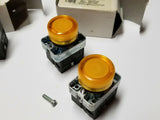 Automation Direct 3 Red/Amber LED Push Buttons GCX1231-120L / GCX1233-120L