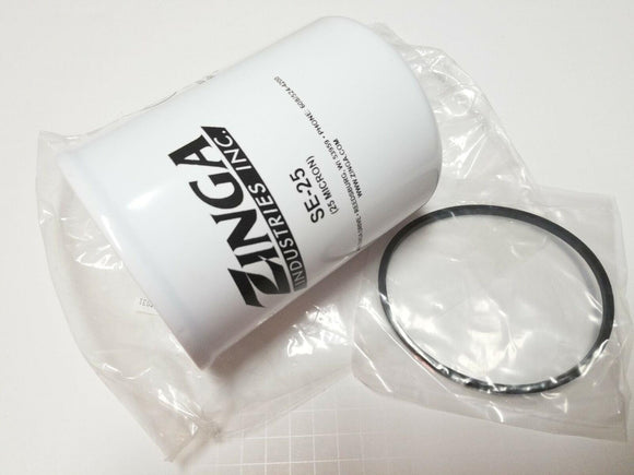Zinga SE-25 25 Micron Hydraulic Filter Spin-On Cartridge Element