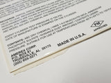Amerex V25ABC Vehicle Fire Suppression System 8x6 Vinyl Self Adhesive Label