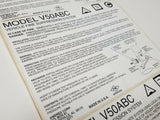Amerex V50ABC Vehicle Fire Suppression System 8x6 Vinyl Self Adhesive Label