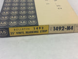 Allen Bradley 1492-N4 Series A 25' Vinyl Marking Strip