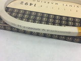 Allen Bradley 1492-N4 Series A 25' Vinyl Marking Strip
