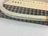 Allen Bradley 1492-N4 Series A 25' Vinyl Marking Strip
