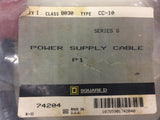 Square D CC-10 Series G Power Supply Cable P1 74204 Class 8030