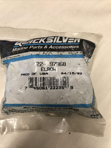 Mercruiser oil line fitting elbow 22-97368