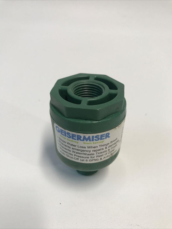 NEW  GeiserMiser Automatic Sprinkler Check Valve 1/2”