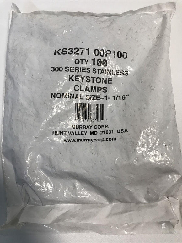 Keystone Clamps 300 Series Stainless Nominal Size 1 -1/16