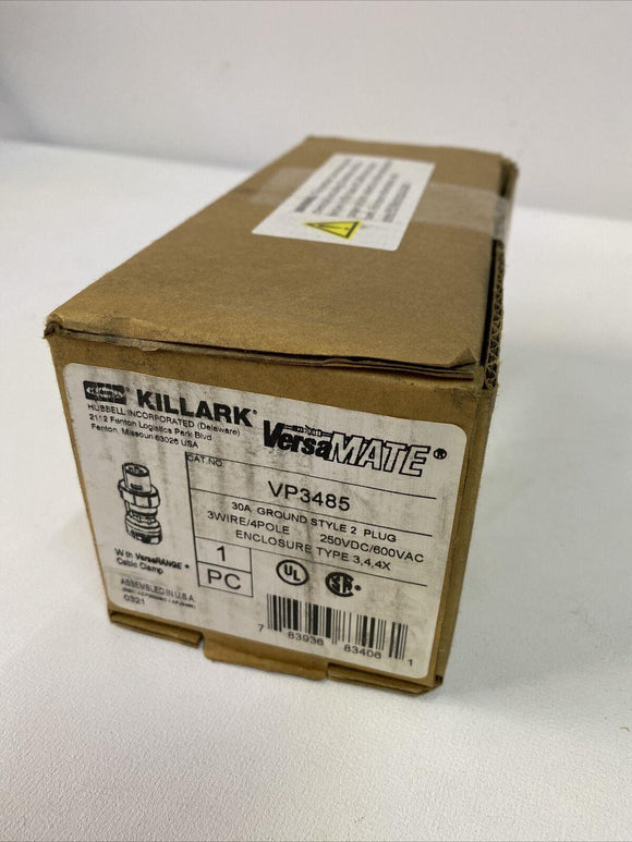 Killark VP3485 30A Corrosion-Resistant Pin and Sleeve Connector