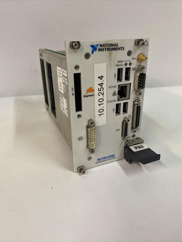 National Instruments NI PXI-8106 2.16 GHz Dual-Core PXI Embedded Controller 80gb