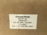 Crouse-Hinds Push Button Assembly E5000-107