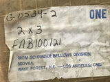 Schrader Bellows Scovill FAB100121 2x3 2" Bore 3" Stroke Pneumatic Cylinder