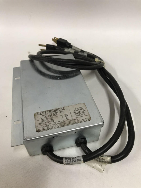 WESTINGHOUSE 3D04128G03 Line Filter Assembly Sub 2 115VAC 10AMP
