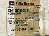 Cutler-Hammer CN15DN4CB Contactor Size 1 Series B1 4 Pole 480V 27A