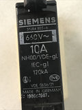 Siemens 3NA4803-6 10A NH00/VDE-gL 120kA 660V Fuse Block