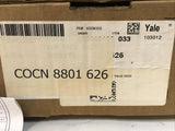 Yale COCN-8801-626 Mortise Package Knob Lockset Copenhagen Knob Satin Chrome