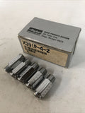 Parker X 391P-4-2 (Pack Of 5) Compression Chrome Plated Brass Pipe Coupler