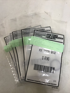 Carrier HVAC Rubber O-Ring Seal KK 71GX 010 (Lot Of 5)