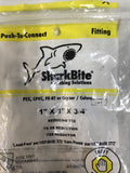 SharkBite U416LF 1" x 1" x 3/4"  Brass Push Reducing Tee