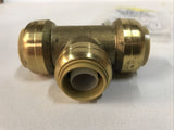 SharkBite U416LF 1" x 1" x 3/4"  Brass Push Reducing Tee